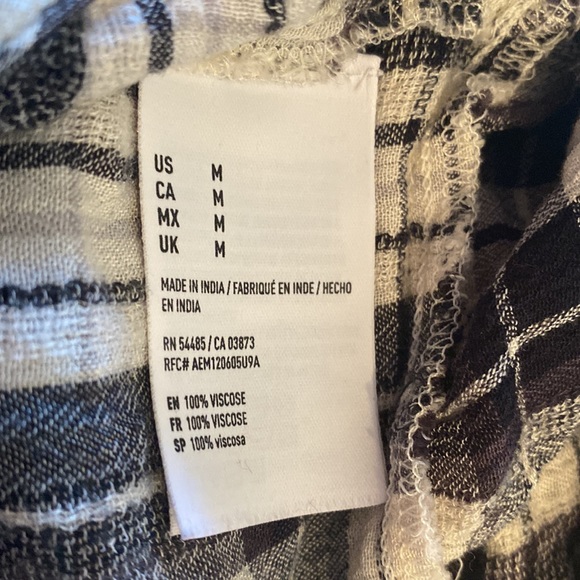 Off The Shoulder American Eagle Plaid Top - Picture 5 of 6